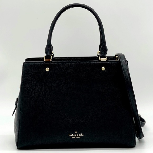 kate spade Handbags - Kate Spade Leila Triple Compartment Satchel Bag Black